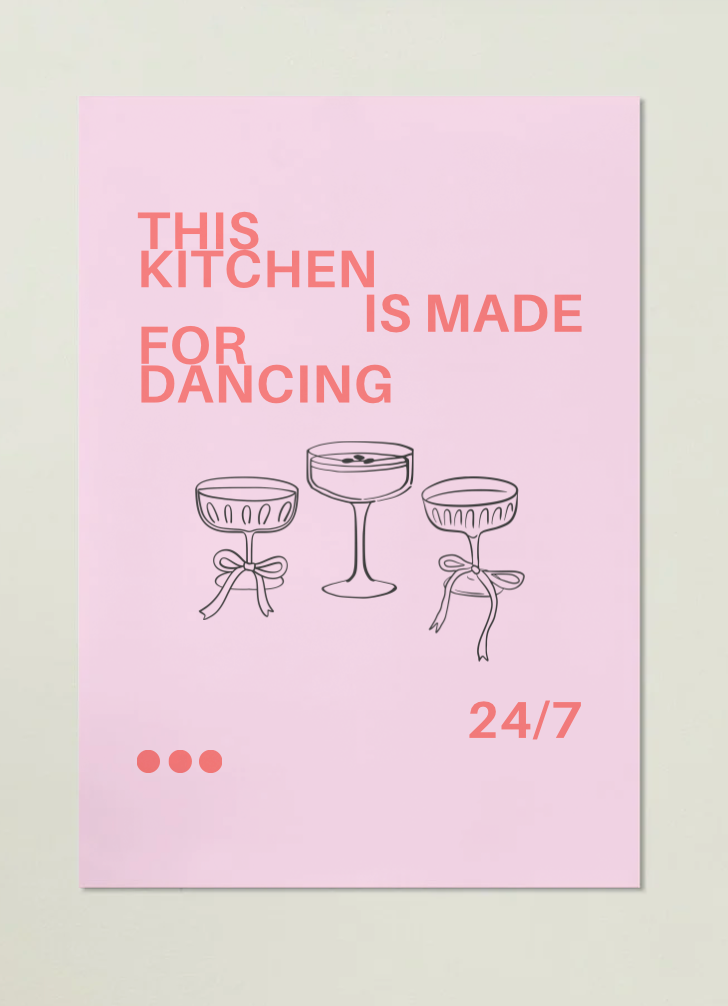 ,,this kitchen is made for dancing''
