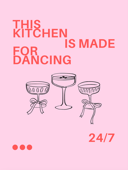 ,,this kitchen is made for dancing''