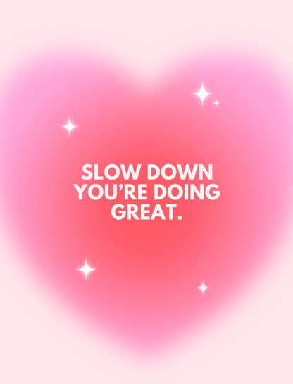 you are doing great!