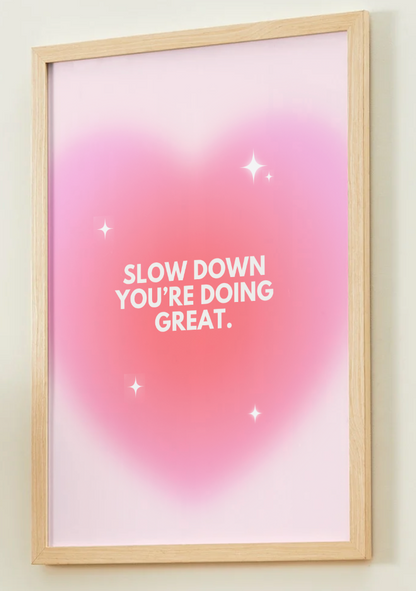 you are doing great!