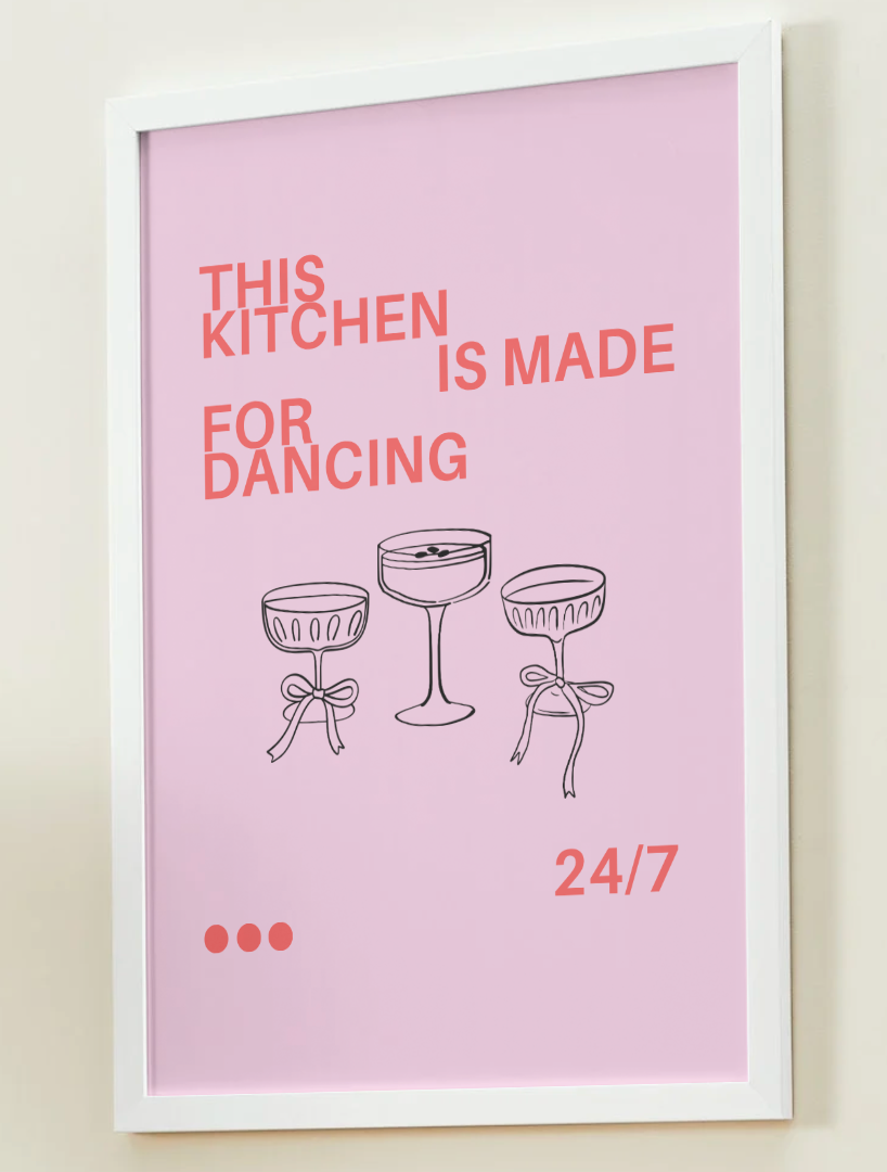 ,,this kitchen is made for dancing''